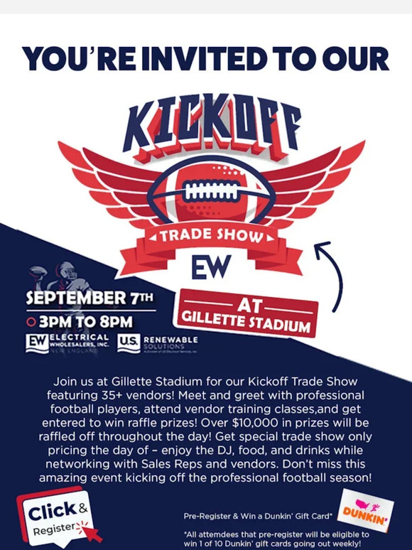 EWNE invites YOU to our KICKOFF Tradeshow!
