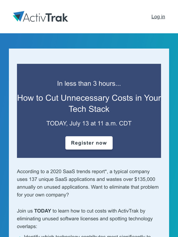 TODAY: See how to cut costs on your technology spend