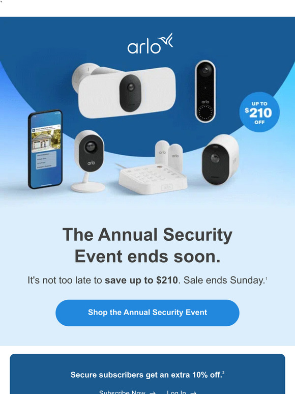Annual Security Event: ending soon.