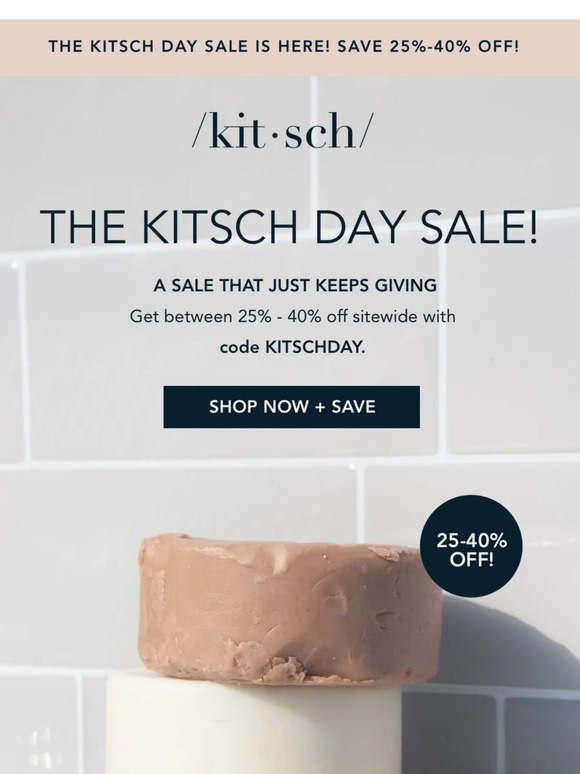 Only a few days left to shop The Kitsch Day Sale!