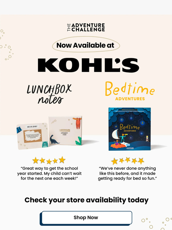 Now Available at Kohl's!