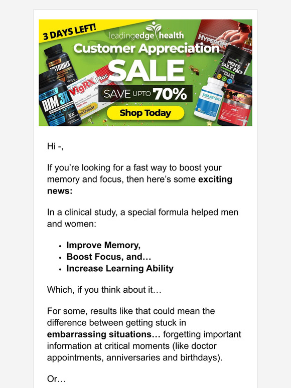 Leading Edge Health A fast way to boost your memory and focus Milled