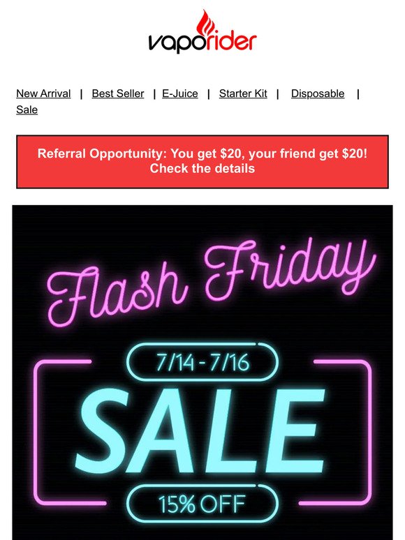 🔥Friday Flash SALE! Selected Items 15% OFF!!🔥