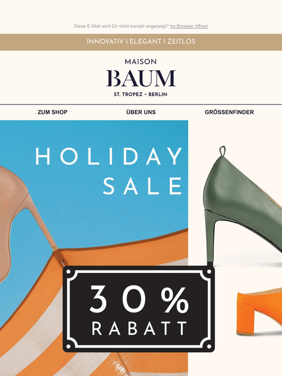 👠 30% SALE: NUR NOCH BIS SONNTAG