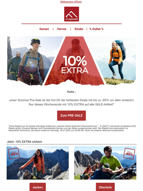 SUMMER PRE-SALE | Sichere Dir 10% EXTRA!