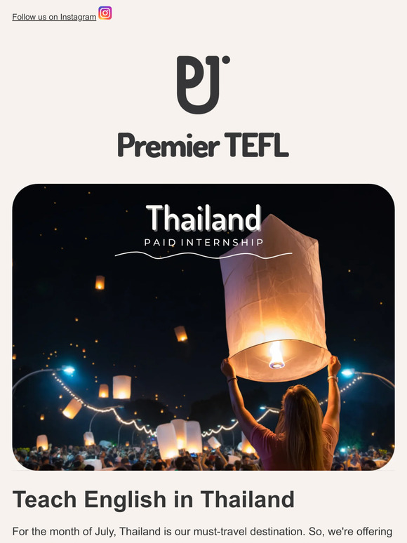 Would you teach in Thailand? 👀