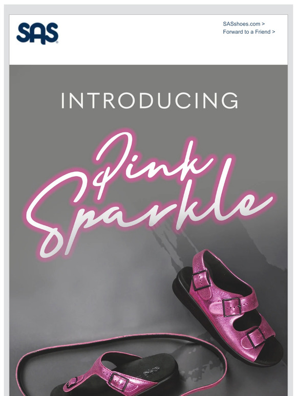 San Antonio Shoes Shop The Pink Sparkle Collection Milled