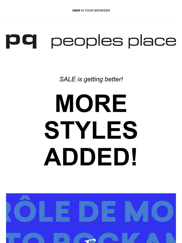 SALE IS STILL ON!