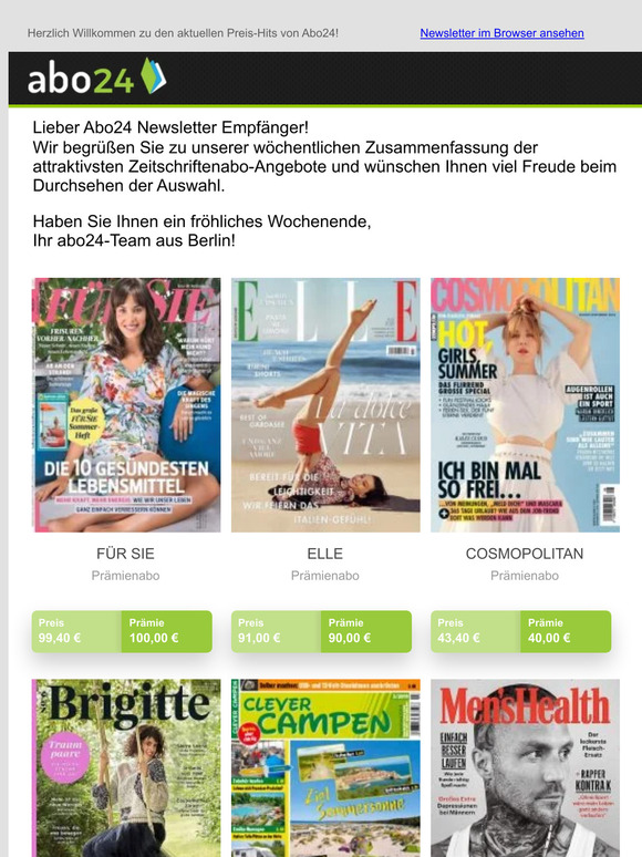 Spartipps der Woche: Hörzu, Manager Magazin, Playboy, die Zeit uvw.