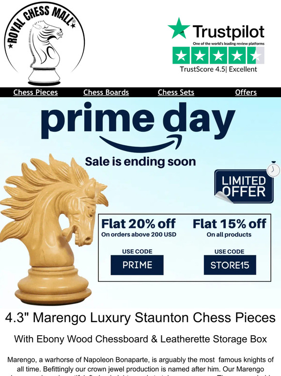 The Most Luxurious Pieces Set |  Royal Chess Mall® | Use Code: PRIME