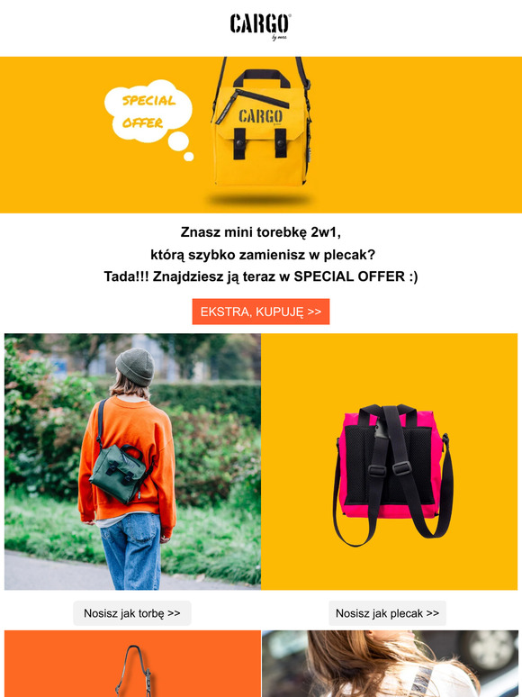 Nowe SPECIAL OFFER! Poznaj listonoszkę, która zamienia się w plecak! 🎒