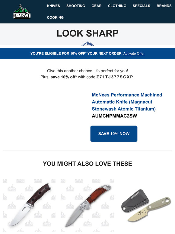 Smoky Mountain Knife Works We're fond of this product, too. Here's 10