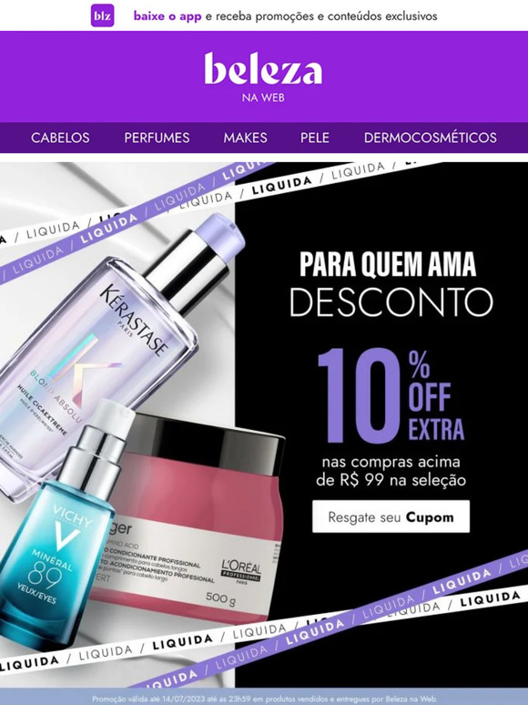 Até 55% OFF + 10% OFF extra? Só aqui!
