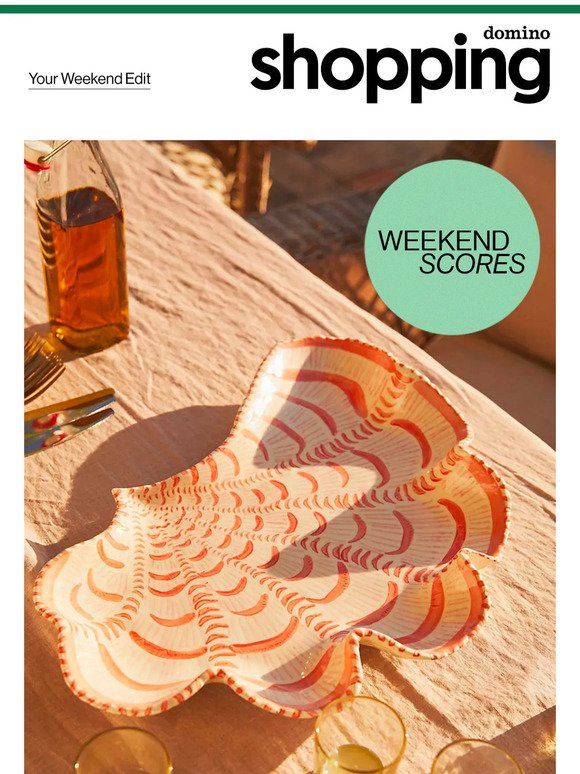 Spotted: a 64% off hand-painted seashell platter