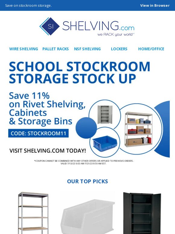 Stockroom Storage Made Simple