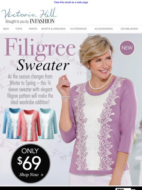 NEW Spring Knitwear | Filigree Sweater