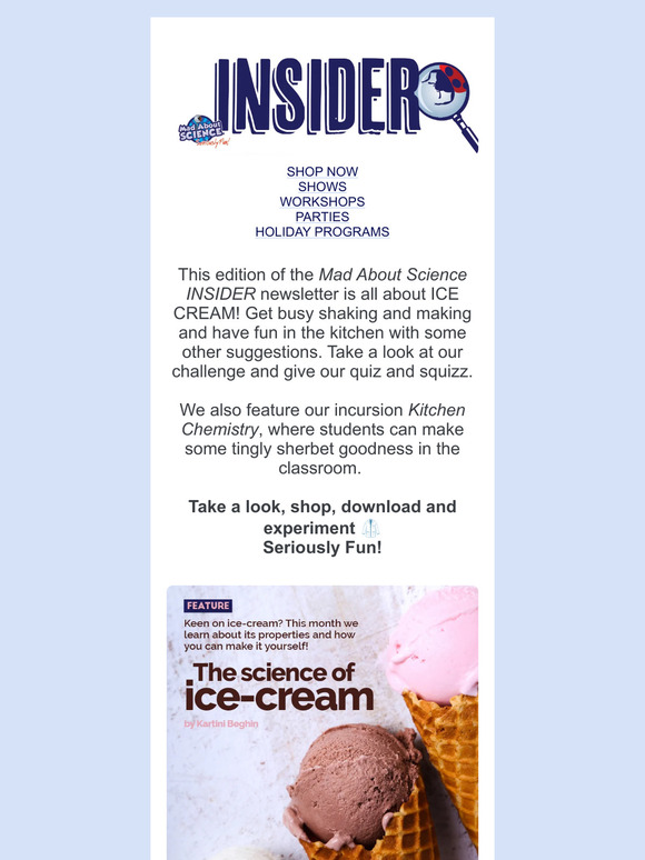 Ice-cream & kitchen science fun!