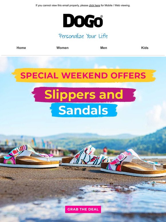 Special Weekend Offers For Sandal and Slippers!  🏖️