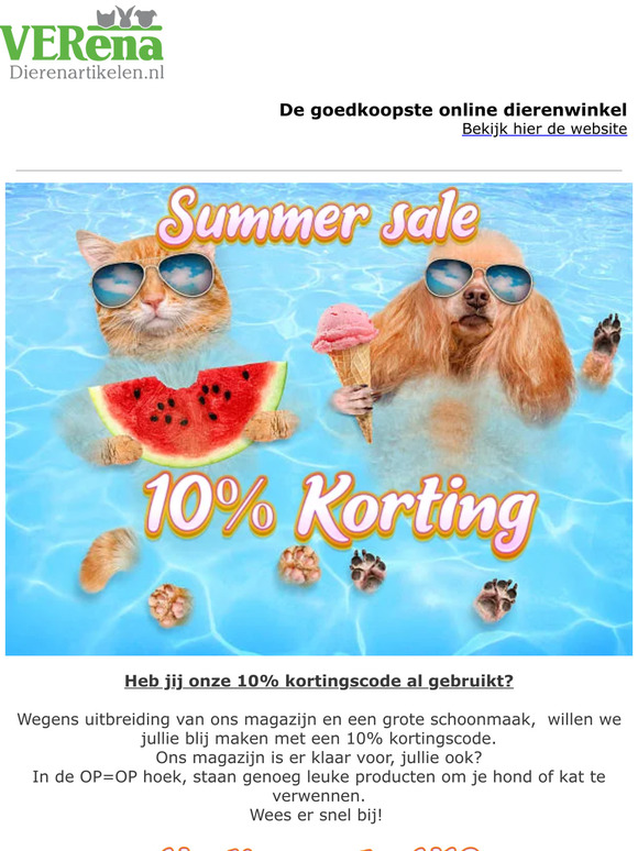 Heb jij onze 10% korting al gezien?