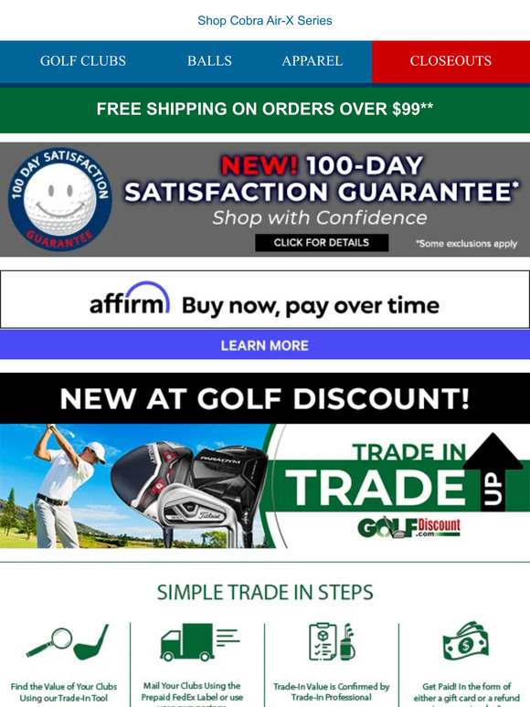 Price Drop on Cobra Air-X & Radspeed Woods & Irons