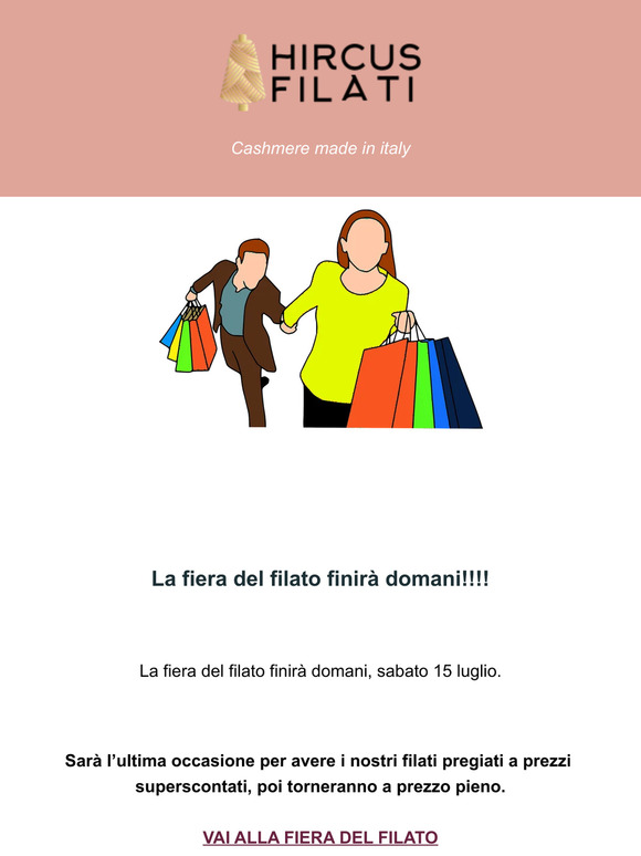 La fiera del filato chiuderà domani!