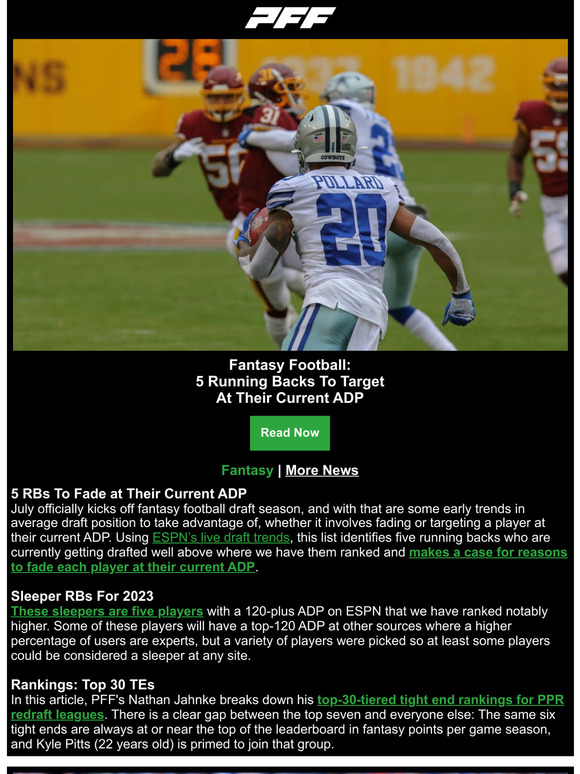 2022 Fantasy Football Top 300 Standard Rankings — Jahnke, Fantasy Football  News, Rankings and Projections