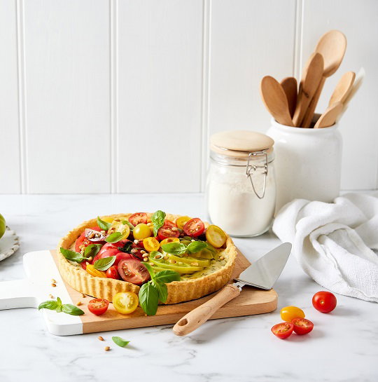 Tomato & goats cheese tart