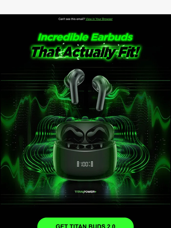 Titan Power Plus Earbuds that *actually* fit! Milled