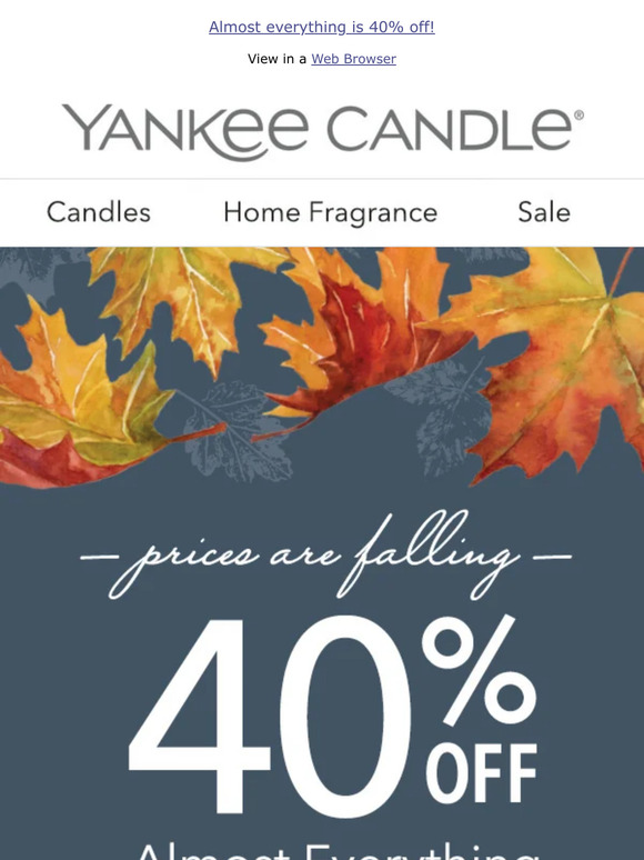 Yankee Candle Company 40 Savings Could Be Yours Milled
