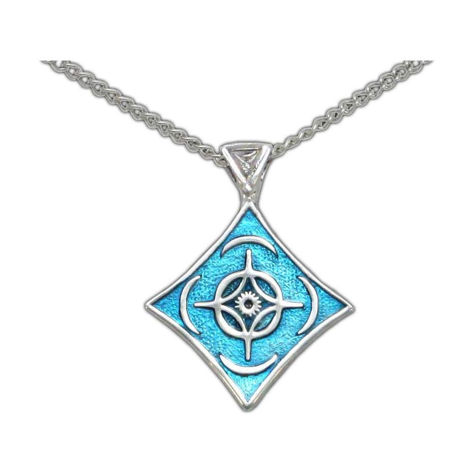 Badali Jewelry's Sterling Silver with Zircon Enamel Cosmere Symbol