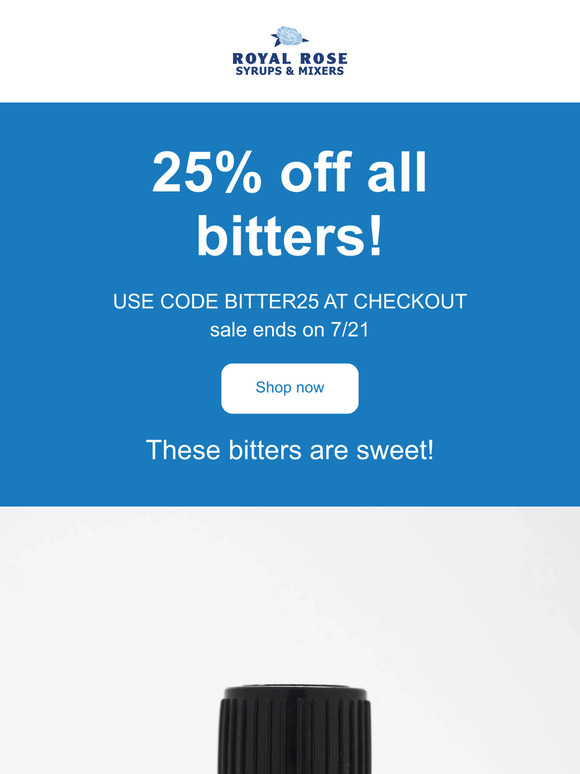 25% off all bitters!
