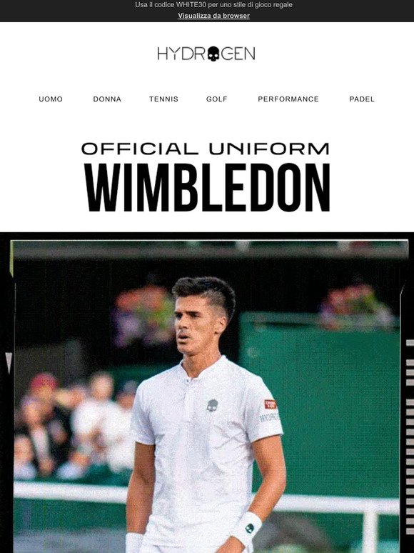 Wimbledon trend 🎾 -30% su tutti gli articoli bianchi