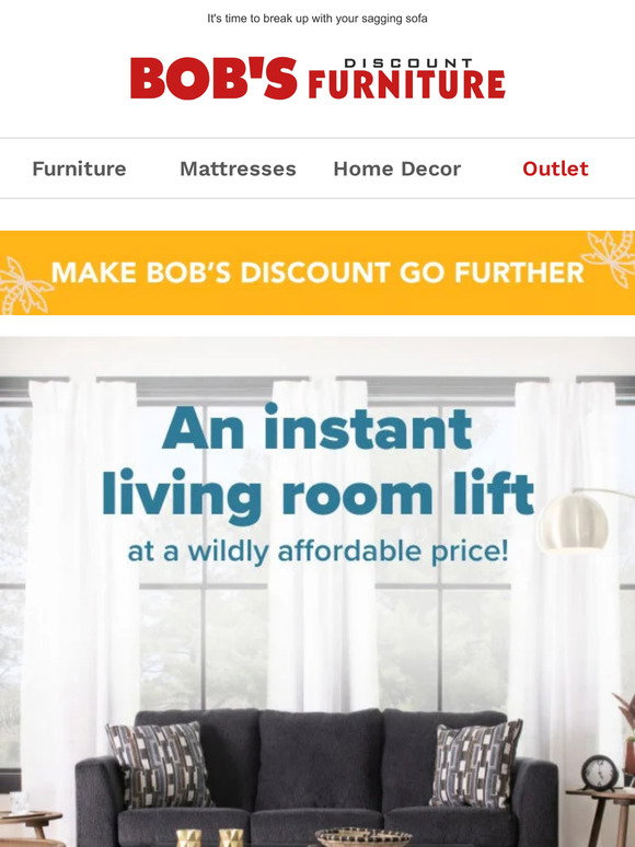 Bob's Discount Furniture: Let's do a living room makeover | Milled