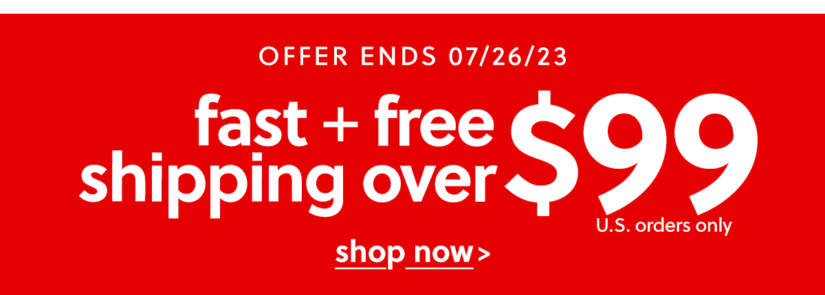 Free Shipping >