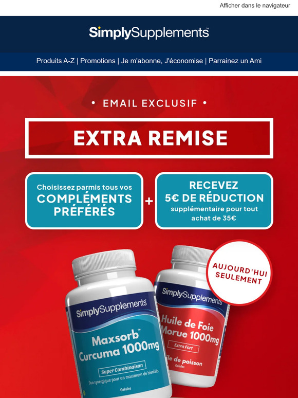 Vous avez été sélectionné pour une REMISE SUPPLÉMENTAIRE  👀