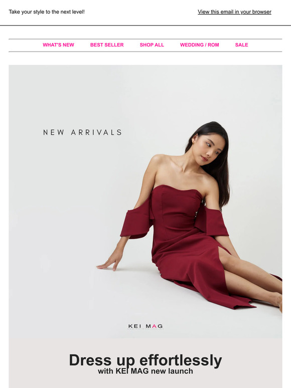 Dress up effortlessly.