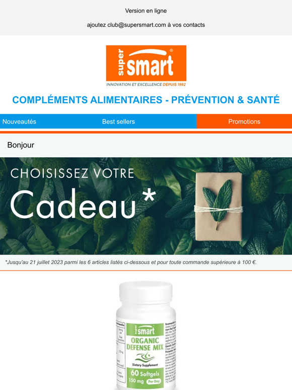 Choisissez votre cadeau