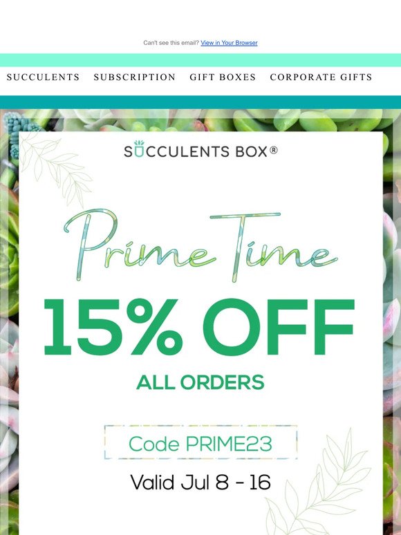 Treat Yourself to 15% Off Plants Now!