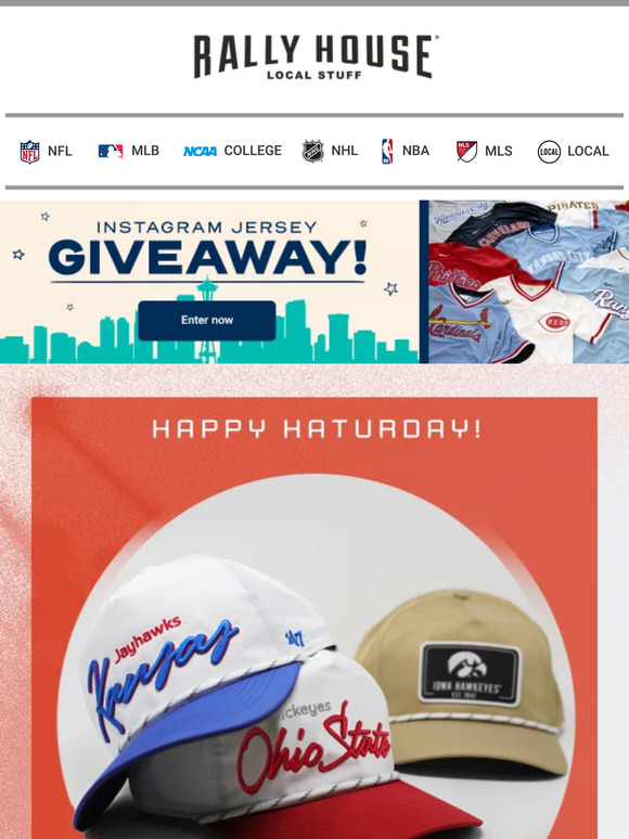 Cap off your National Hat Day celebration with FREE SHIPPING! Shop hats  here:  *Only valid TODAY. Must purchase of  a, By Rally House