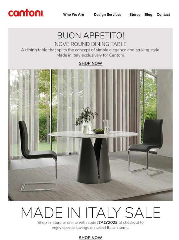 Buon Appetito  🇮🇹  Don’t Miss our Made in Italy Sale