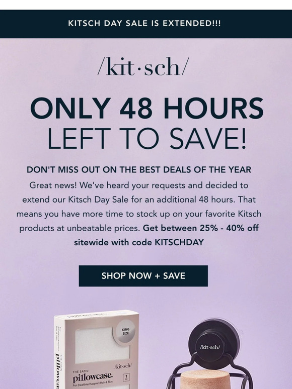 EXTENDED! 2 more days for up to 40% off!