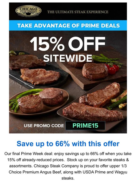 15% OFF Sitewide | Prime week deals