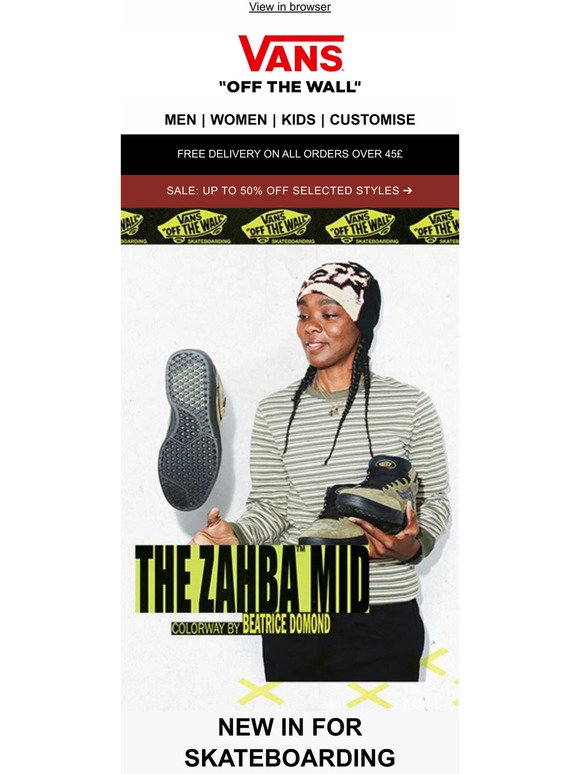 New In for Skateboarding: meet the all-new Zahba™ Mid