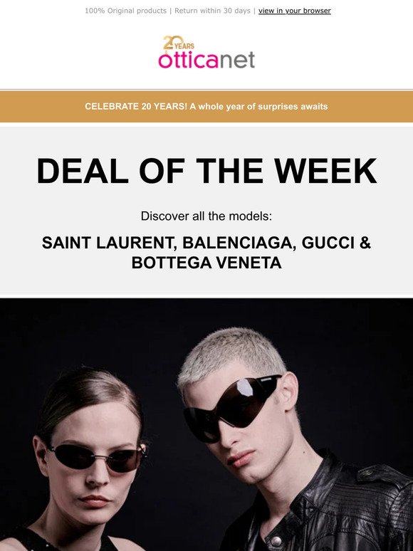 Deal of the week: Saint Laurent, Balenciaga, Gucci and Bottega Veneta