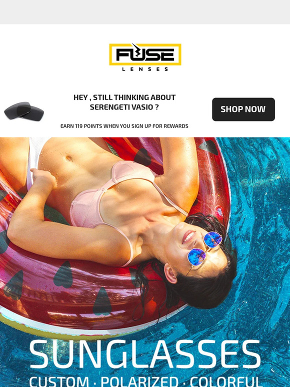 Fuse Lenses Fuse Sunglasses has an all new look... Milled