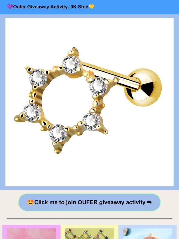 💜Oufer Giveaway Activity- 9K Stud💛