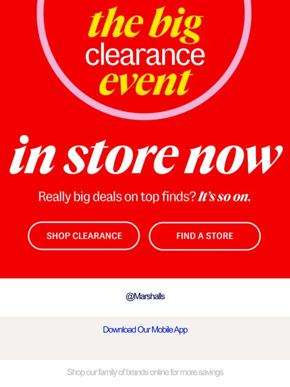 Marshalls In store NOW Clearance (!!!) Milled