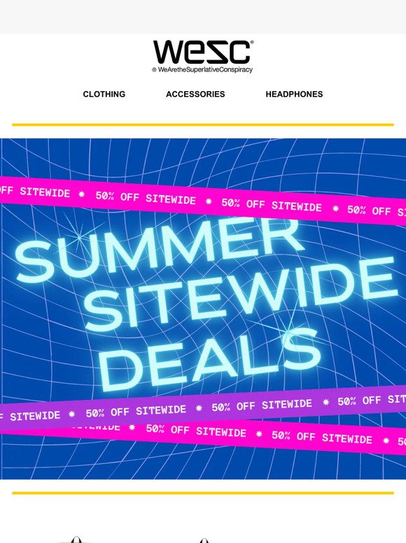 50% Off Bags this Summer at WeSC 🌊