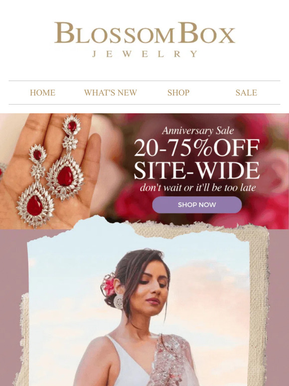 Blossom Box Jewelry Announcing Our Anniversary Sale! 🎉 Up to 75 OFF