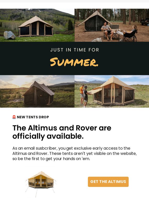 The Altimus and Rover are Here ⛺️